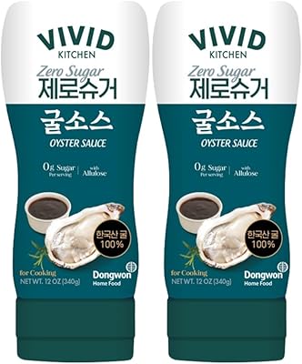 VIVID KITCHEN Oyster Sauce| Zero Sugar & Low-Calorie Sauces | No Preservatives | Versatile, Easy-to-Squeeze (2 Pack) (Oyster Flavor) for Cooking, Stir-Fries, Marinades, and Dipping Sauces