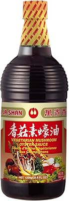 Wan Ja Shan Vegetarian Mushroom Oyster Sauce, 33.8 fl. oz. VEGAN. NON-GMO. NO MSG ADDED. 100% Naturally Brewed. No Chemical Soy Sauce.No Caramel Coloring.