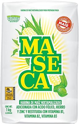 White Maseca Corn Flour 1 Kg (Pack of 2)