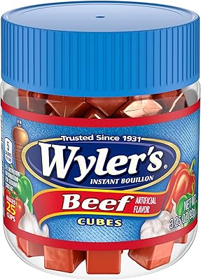 Wyler's Instant Bouillon Beef Flavored Cubes (3.25 oz Jar)