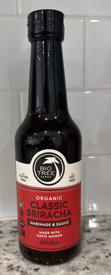 Yellowbird® Organic Sriracha Hot Sauce 9.8 oz. Pantry Size (Mellow Hot | 1 Bottle | Made w/ Organic Garlic, Dates, & Lime)