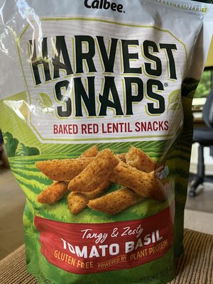 Buy Calbee Snapea Crisp Harvest Snaps Lentil Bean Tomato Basil, 3 oz ...